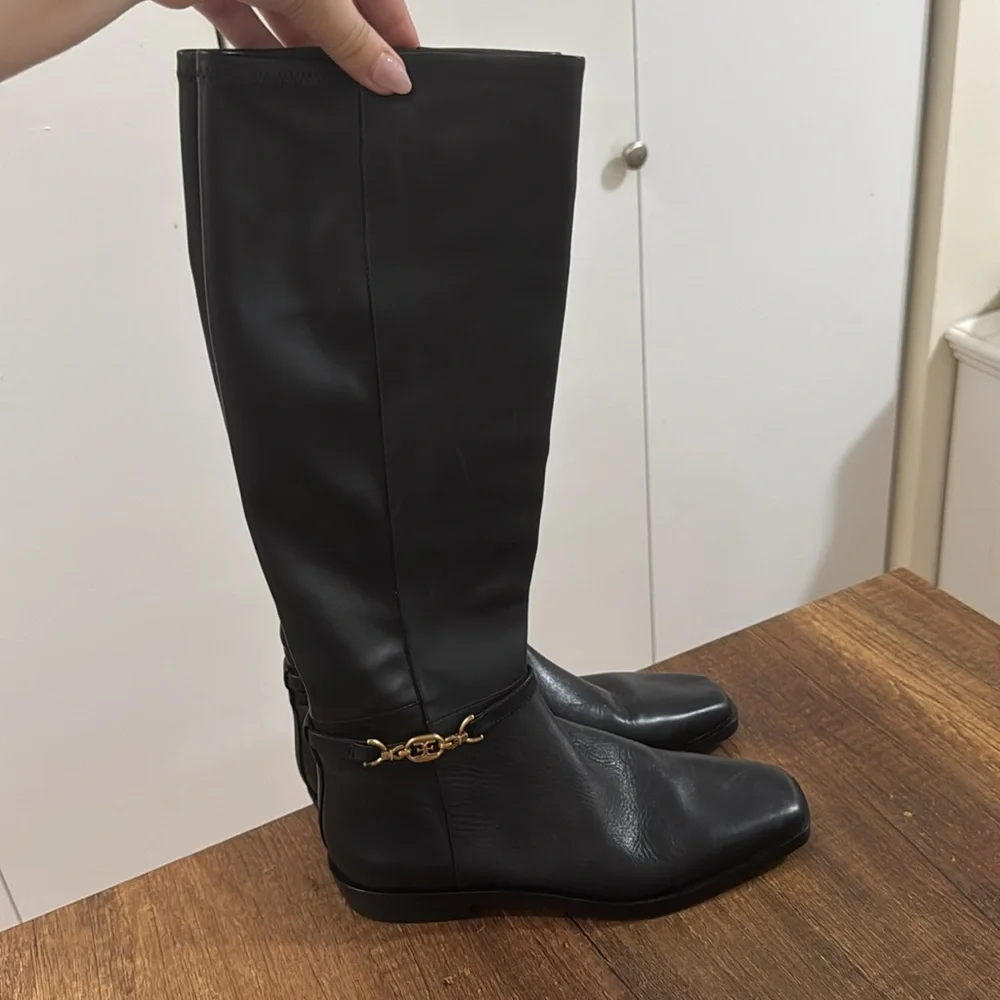 Sam Edelman Black Tall Heeled Boots - Picture 6 of 9